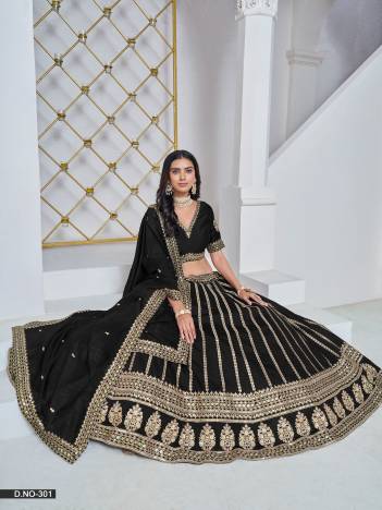 MEHVISH VOL 3 BY DANI CREATION DESIGNER SILK LEHENGA CHOLI WHOLESALER IN INDIA